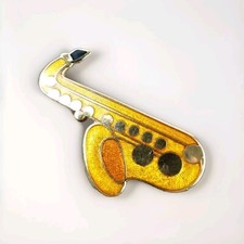 Vintage saxophone enamel for sale  LUTON