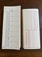 Time cards weekly for sale  Airville
