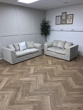 Cream velvet scatter for sale  NORTHAMPTON
