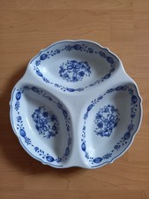 Servierteller weiß blau gebraucht kaufen  Möckmühl
