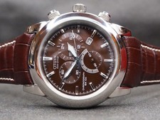 Relógio Citizen Eco-Drive Chandler masculino mostrador marrom AT0550-11X comprar usado  Enviando para Brazil