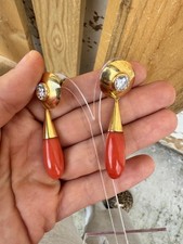 Orecchìni corallo rosso usato  Brescia
