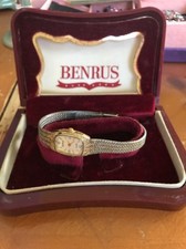 Vintage Benrus Relógio de Quartzo Feminino Ouro-Prata Diamante Na Caixa Original, usado comprar usado  Enviando para Brazil