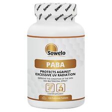 Usado, Comprimidos PABA 500mg – Ácido Para-Aminobenzóico, Suporte à Vitamina B10 – Sowelo comprar usado  Enviando para Brazil