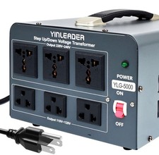 Usado, Conversor transformador Yinleader 5000 Step UpDown 110/120 volts 220/240 comprar usado Usado, Conversor transformador Yinleader 5000 Step UpDown 110/120 volts 220/240 comprar usado  Enviando para Brazil