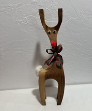 Wood carved reindeer for sale  Jeffers