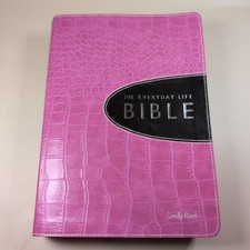 The Everyday Life Bible Amplified Joyce Meyer Pink Eco Bonded Leather, usado comprar usado The Everyday Life Bible Amplified Joyce Meyer Pink Eco Bonded Leather, usado comprar usado  Enviando para Brazil