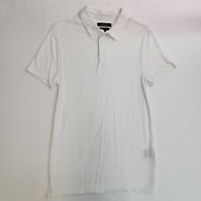 Camisa polo Marc Anthony luxo slim fit branca sólida masculina tamanho P manga curta comprar usado  Enviando para Brazil
