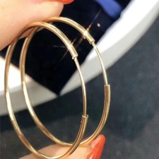 BRINCO REDONDO REAL PURO OURO AMARELO 18K sólido au750 brinco feminino 1 par moda, usado comprar usado BRINCO REDONDO REAL PURO OURO AMARELO 18K sólido au750 brinco feminino 1 par moda, usado comprar usado  Enviando para Brazil