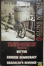 Cartaz promocional GUNS N' ROSES 2008 democracia chinesa 2 lados impecável novo estoque antigo, usado comprar usado  Enviando para Brazil