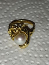 585 goldring perle gebraucht kaufen  Borken