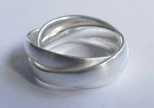 Dreifachring 925 silber gebraucht kaufen  Maintal
