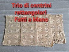 Trio centrini fatti usato  Verrua Savoia