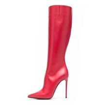 Moda Festa Feminina Biqueira Apontada Lateral Zíper Até Joelho Alto Botas Sapatos Stiletto comprar usado  Enviando para Brazil