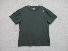 Camisa Reebok Grande Adulto Cinza Atlético Logotipo Elástico Manga Curta Ajuste Moderno Masculina comprar usado  Enviando para Brazil
