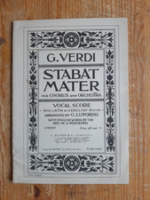 Stabat mater verdi for sale  WOODBRIDGE