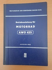 Betriebsanleitung motorrad awo gebraucht kaufen  Reichenbach/O.L.