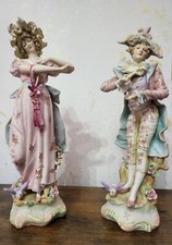 Coppia statuine biscuit usato  Italia