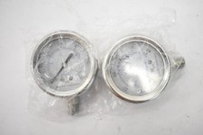 Lote de 2 medidores de pressão de aço inoxidável 0-60 PSI preenchidos com líquido conector inferior comprar usado  Enviando para Brazil