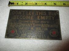 old companys lehigh sign for sale  Schuylkill Haven