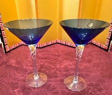 Blue martini glasses for sale  Lake Forest