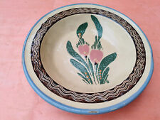 ANTIGUO ANTIGUO PRIMITIVO REDWARE CERÁMICA ESMALTADA REDONDO CUENCO PLATO TAZA, usado segunda mano  Embacar hacia Argentina