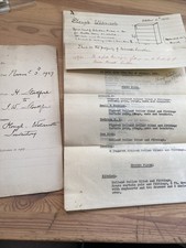 1927 document inventory for sale  IPSWICH