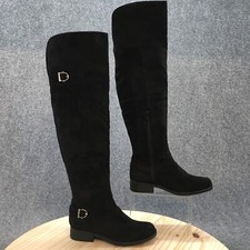 Usado, Botas American Rag Femininas 6 M Aadarra Sobre Joelho Puxar Bota de Equitação Preta NOVA comprar usado  Enviando para Brazil