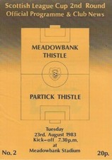 Meadowbank thistle partick for sale  DUNBAR