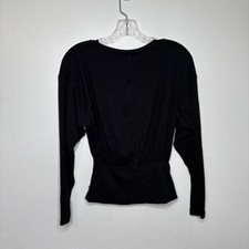 Camisa manga longa Lululemon com nervuras modal-mistura de seda preta tamanho 4, usado comprar usado  Enviando para Brazil
