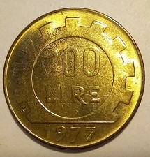 200 lire 1977 usato  Ancona