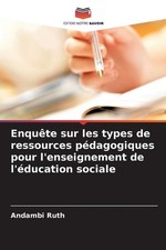 Enqute types ressources d'occasion  Expédié en Belgium