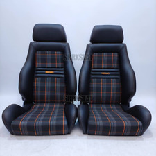 【1 PAR】AUTÊNTICO RECARO LSB VW GTI LARANJA TARTAN【LOCALIZAÇÃO DOS EUA ➞ SEM ALFÂNDEGA】 comprar usado  Enviando para Brazil