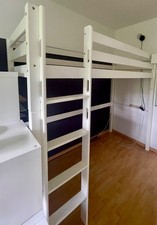 Hochbett 90x200 weiß gebraucht kaufen  Dallgow