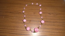Collier perles roses d'occasion  Guise