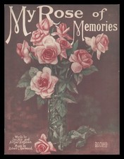 Partituras vintage MY ROSE OF MEMORY Hill/Hoffman/Horwood 1918 comprar usado  Enviando para Brazil