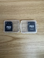 Adaptador Micro SD a SD HC SDHC Adaptador de Tarjeta de Memoria Adaptador Lector Paquete de 2 segunda mano Adaptador Micro SD a SD HC SDHC Adaptador de Tarjeta de Memoria Adaptador Lector Paquete de 2 segunda mano  Embacar hacia Mexico