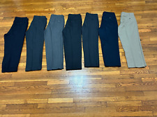 Pantalones de vestir Brooks Brothers para hombre talla 36x29 *Lote de 7* lana plisada azul gris segunda mano  Embacar hacia Argentina