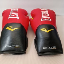 Luva de boxe Everlast Elite Evershield 16 oz XL vermelha preta gancho e laço de treinamento comprar usado  Enviando para Brazil