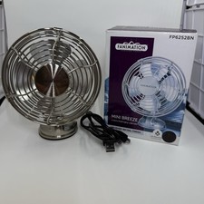 FANIMAÇÃO MINI BRISA 4 POLEGADAS VENTILADOR USB PORTÁTIL ACABAMENTO EM NÍQUEL ESCOVADO USO INTERNO comprar usado  Enviando para Brazil