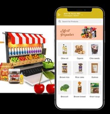 Aplicativo móvel de supermercado, alimentos, farmácia, entrega em loja com painel de administração v2.0.1 comprar usado  Enviando para Brazil