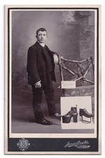Cartão de armário, Burnley Interest, fabricante de botas e sapatos, Charles Crossley. comprar usado  Enviando para Brazil