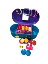 Brinco vintage anos 80/90 Avon caixa de joias novo na caixa kit de sobrevivência com 16 pares de brincos comprar usado  Enviando para Brazil