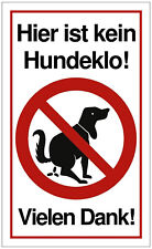 Schild kein hundeklo gebraucht kaufen  Leonberg