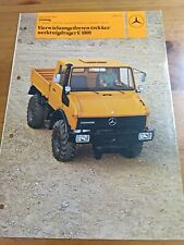 Prospekt unimog u1000 gebraucht kaufen  Spraitbach