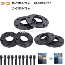2pcs black hubcentric for sale  DUNSTABLE