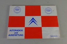 Prospekt citroen autoradio gebraucht kaufen  Jever