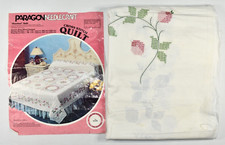 Vintage Paragon Estampado Ponto Cruz ROSEBUD Kit de Colcha Dupla Iniciado 01193 comprar usado  Enviando para Brazil