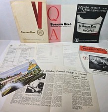 1960s burger king for sale  Walnut Cove