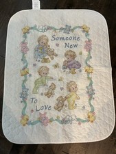 Kit de ponto cruz Dimensions Someone New Baby Quilt 34" X 43" Bear Chick 72963 comprar usado  Enviando para Brazil